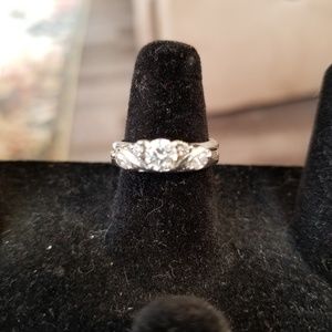 Womens platinum bridal set